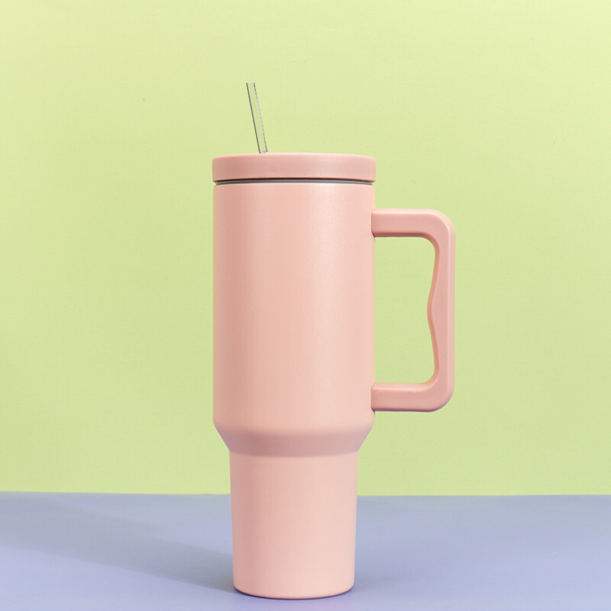 Double Wall Stainless Steel 1.18L/40oz Tumbler with Lid and Straw - AHA SUPERSTORE